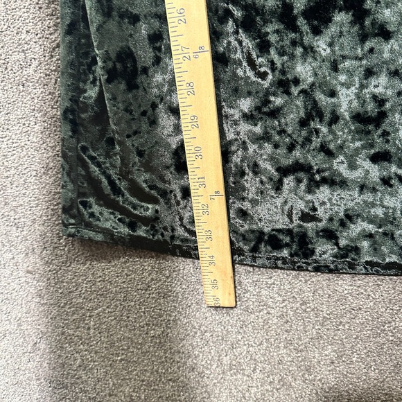 Black Velvet Slip Dress Small Black 90s/Y2k Goth Grunge Going Out Party - Picture 8 of 9